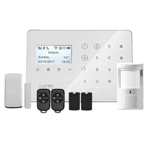 HEYI ALARM HY-H7 GSM Smart Alarm System KIT PANEL - PIR - MAGNETIC - REMOTE CONTROL - RFID - 2YW