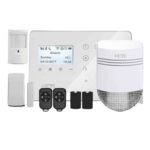HEYI BUNDLE ALARM HY-H7 GSM Smart Alarm System PIR - MAGNETIC - REMOTE - SIREN - RFID - 2YW