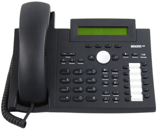 SNOM IP PHONE 320 POE WITH 2 Line - PORT SWITCH RFB - 2YW